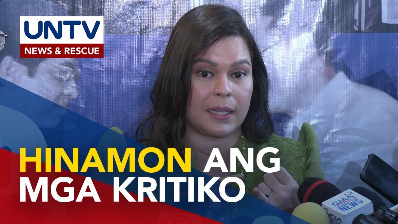 VP Sara, may hamon sa mga tumutuligsa sa kanya; Sen. Imee Marcos, kaibigan pa rin pero medyo ‘cold’