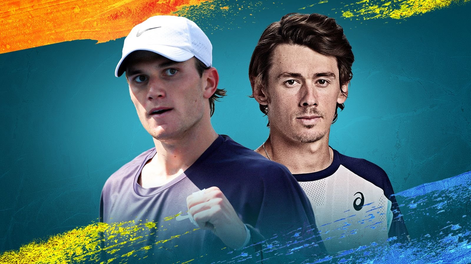 Jack Draper and Alex de Minaur at the Paris Masters