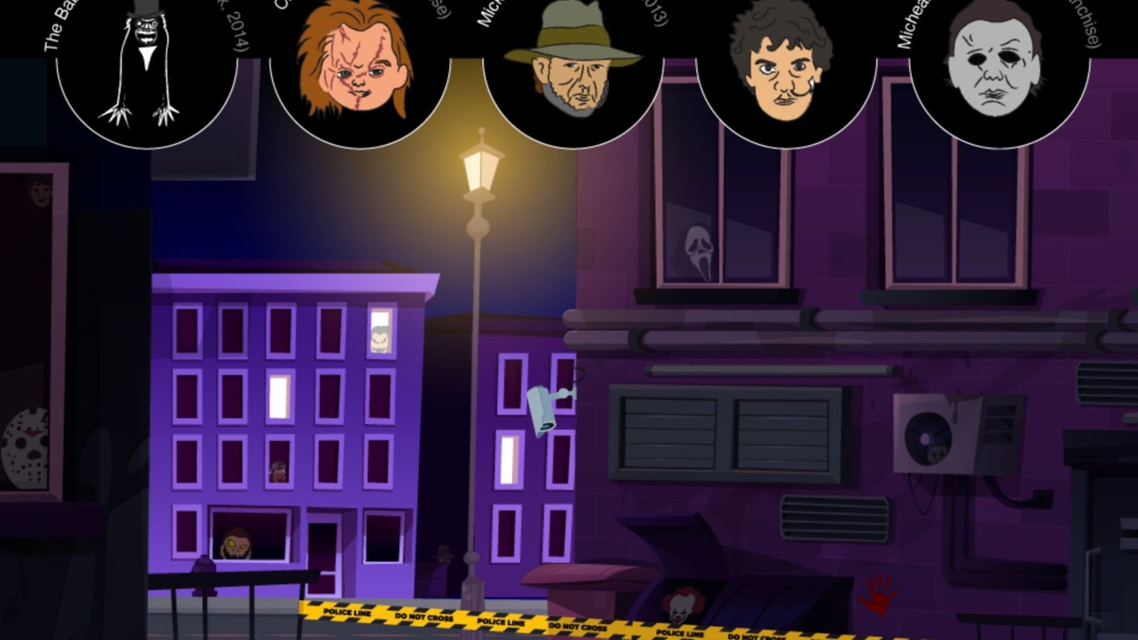 You need the eyes of a movie hero to spot the 5 horror villains lurking near the crime scene in under 90 secs