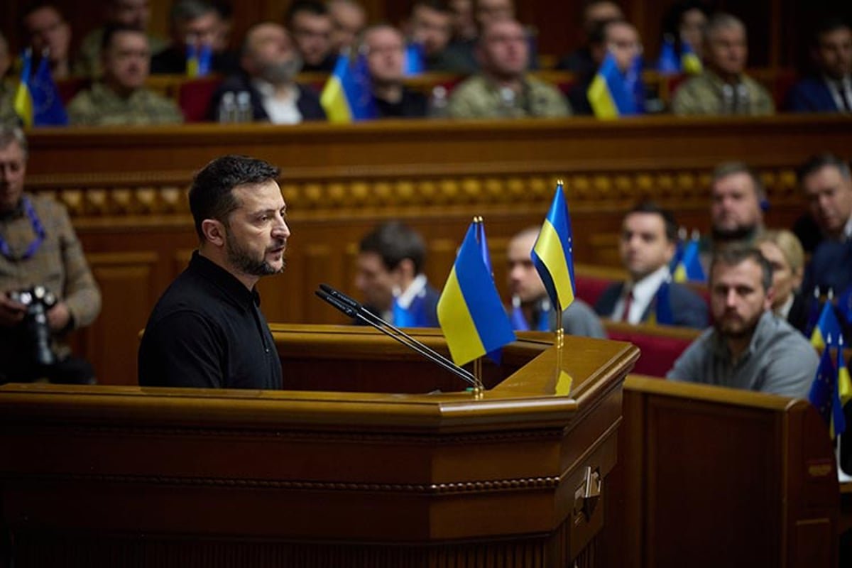 Zelenskyy outlines his 'victory plan' to Ukraine's lawmakers, including a call to join NATO