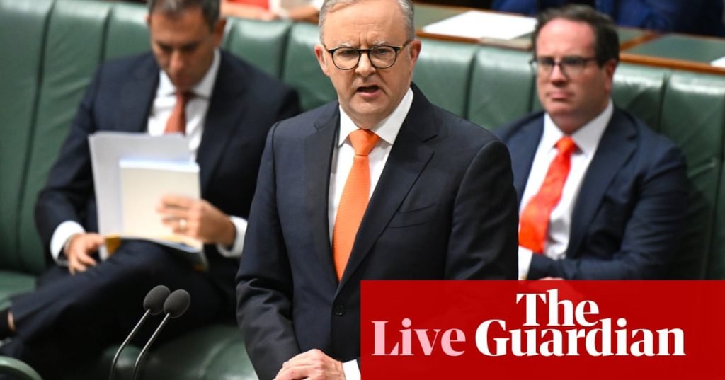 Australia politics live: question time under way; world leaders ‘applauding’ push for social media ban, PM says | Australian politics