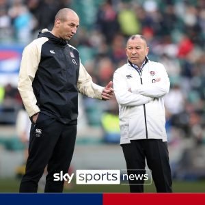 Steve Borthwick and Eddie Jones