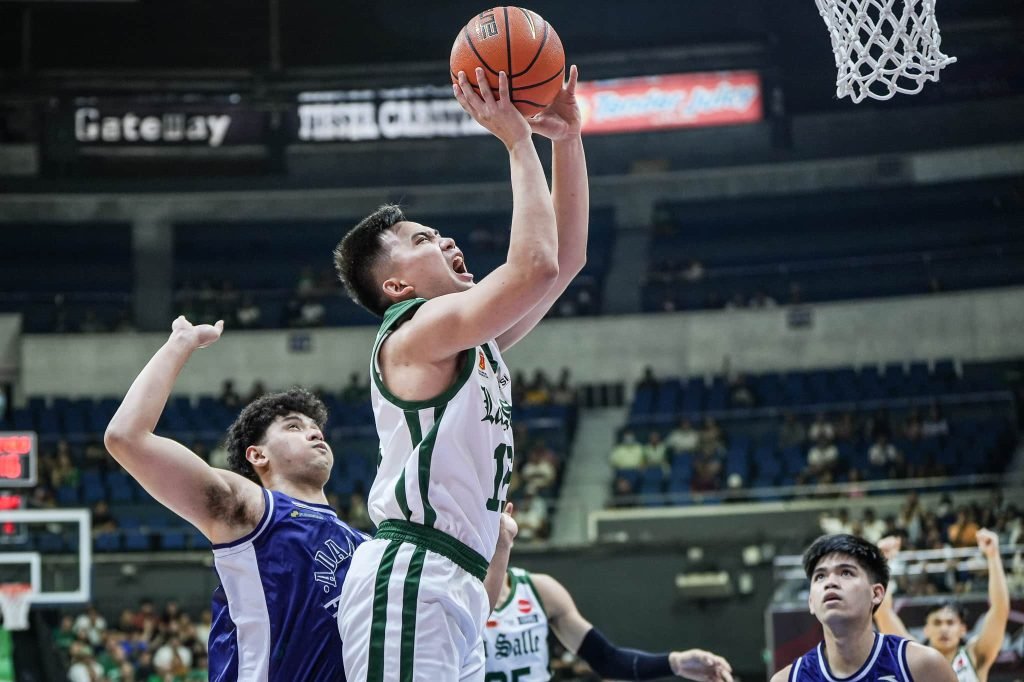 La Salle Green Archers' CJ Austria during a UAAP Season 87 men's basketball Final Four game.