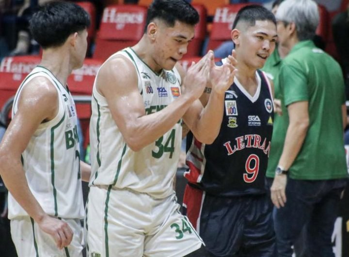 CSB rides on a massive second-quarter rally to turn back Letran and keep its fiery winning streak going, while Lyceum improves its Final Four chances