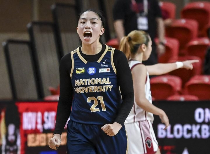 NU Lady Bulldogs' Camille Clarin leads her team's come-from-behind win over UP Fighting Maroons in the UAAP Season 87 women's basketball tournament.