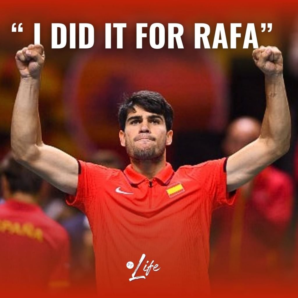 Carlos Alcaraz keeps Spain's Davis Cup hopes alive with a stunning victory over Tallon Griekspoor, saying, 'I did it for Rafa.' As Rafael Nadal approa