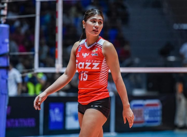 Petro Gazz Angels' Myla Pablo during a PVL All-Filipino Conference game in Candon.