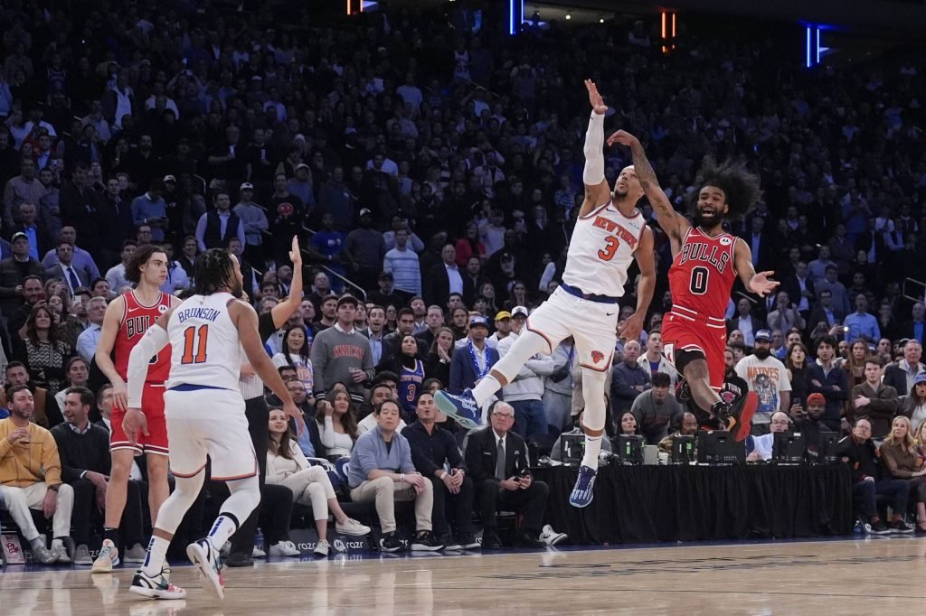 Chicago Bulls' Coby White, New York Knicks' Josh Hart NBA