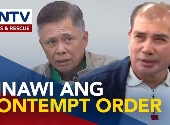 Contempt order vs. ex-Mayor Tumang, binawi ng QuadComm