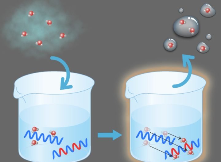 Copolymer solution uses water-loving differential to induce desorption