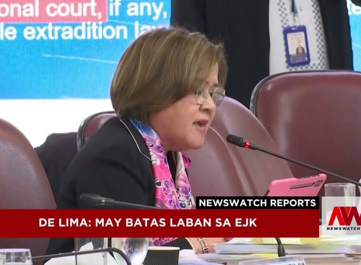 De Lima: May batas laban sa EJK | NewsWatch Reports