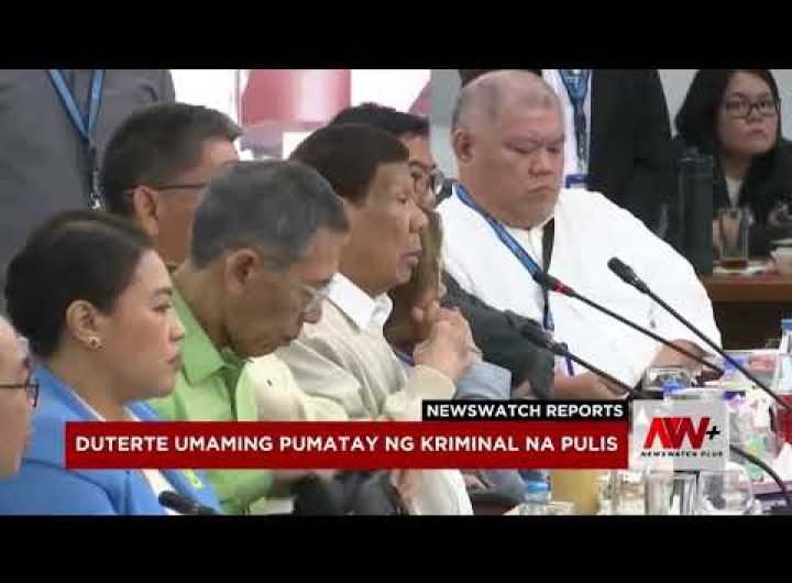 Duterte dumalo sa House EJK probe sa unang pagkakataon | NewsWatch Reports