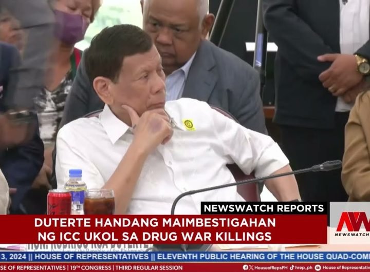 Duterte handang imbestigahan ng ICC ukol sa drug war killings | NewsWatch Reports