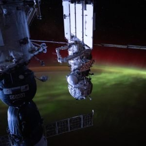 Aurora Australis Streams Over the Earth From ISS