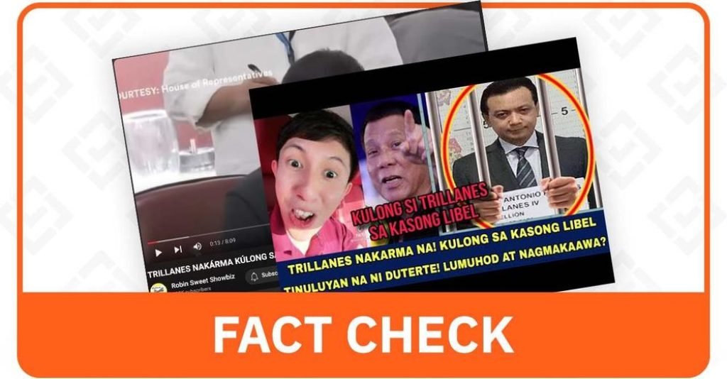 FACT CHECK: Trillanes not arrested for libel after House probe clash with Duterte #FactsFirstPH