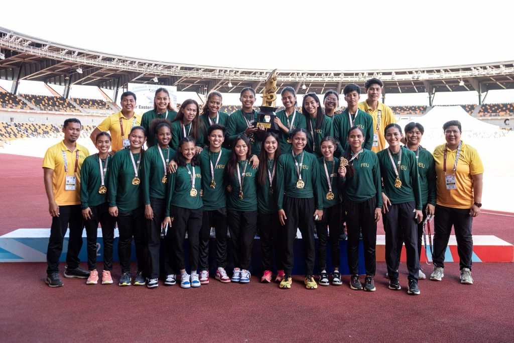 FEU Lady Tamaraws athletics team win the crown in the UAAP Season 87.