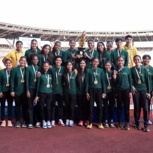 FEU Lady Tamaraws athletics team win the crown in the UAAP Season 87.