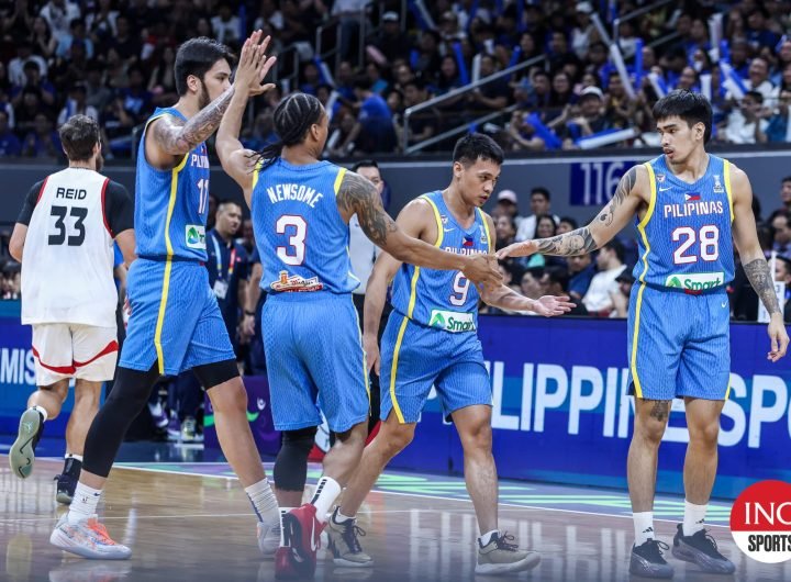 Gilas Pilipins during the Fiba Asia Cup 2025 Qualifiers game against Hong Kong at Mall of Asia Arena.