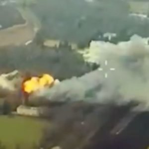 Fiery moment 'British Storm Shadow missiles explode inside Russia targeting underground control room'