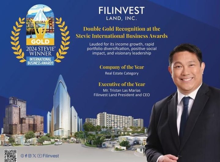 Filinvest Land, Inc. (FLI) has once again demonstrated its industry leadership by clinching two prestigious Gold awards at the 2024 Stevie Internation