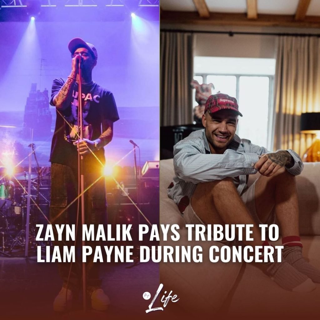 Former One Direction member Zayn Malik concluded his “Stairway to the Sky” concert at the O2 Academy in Leeds, England, with a moving tribute to his l