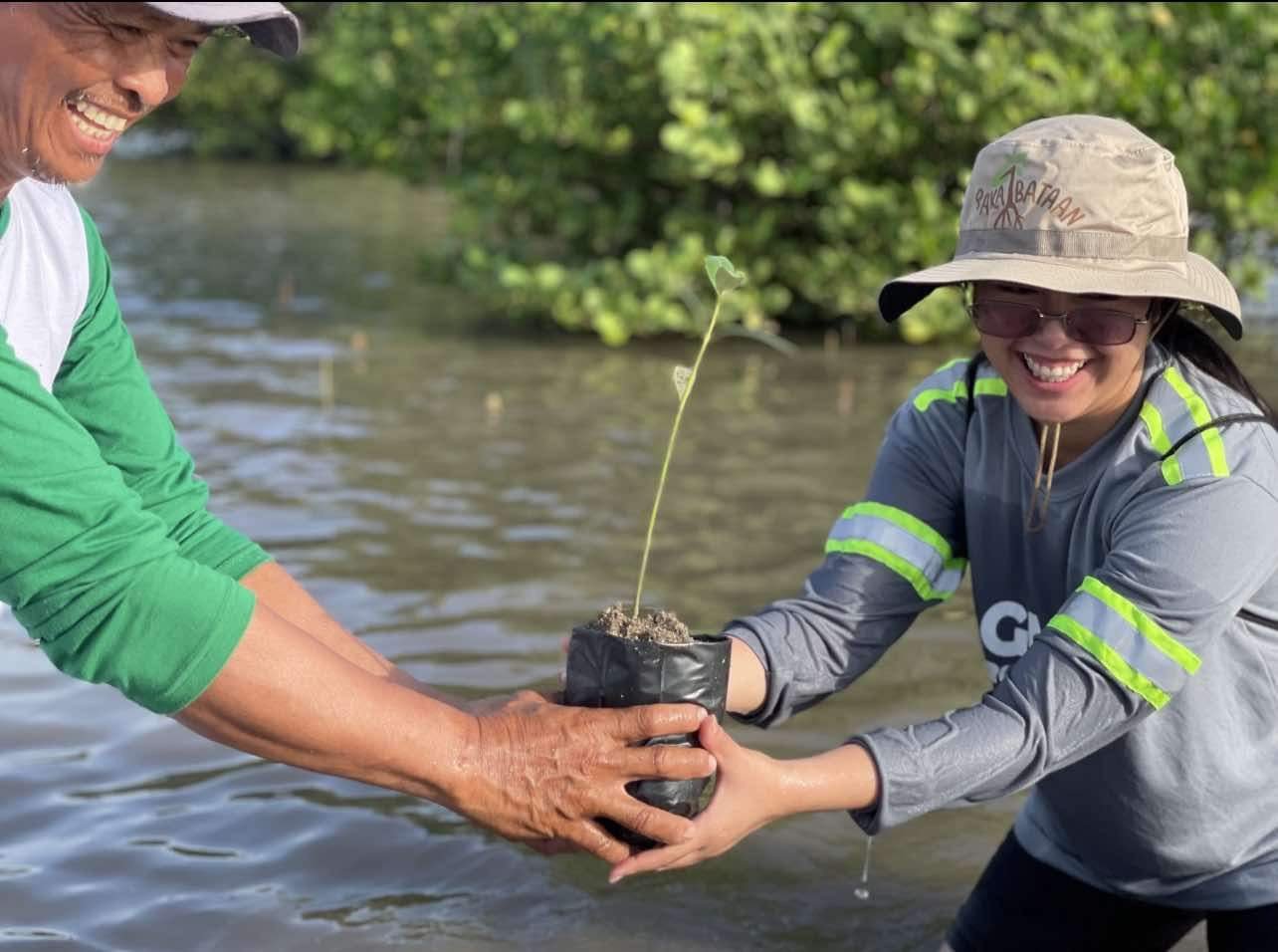 GMEC, GNPD plant 2,000 mangrove seedlings thru flagship reforestation