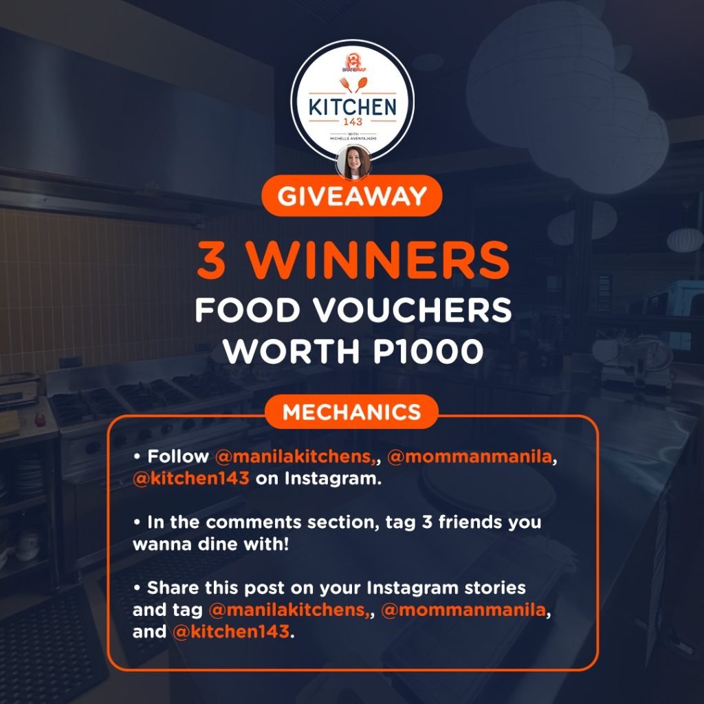 Get a chance to win 1 of 3 food vouchers worth P1,000!