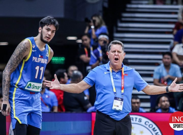 Gilas Pilipinas coach Tim Cone during the Fiba Asia Cup 2025 qualifiers game. Kai Sotti