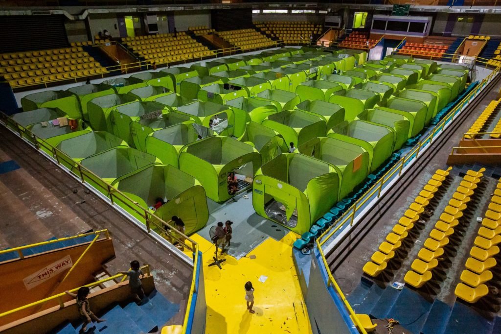 READY FOR EVACUEES A stadium in Legazpi City, Albay, has been converted as early as Thursday into an evacuation center for familiesfleeing the wrath of Typhoon “Pepito.”