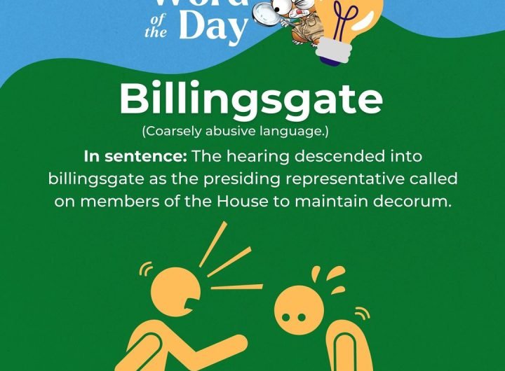 Have you ever heard today's word of the day? According to Merriam-Webster, origins trace back to London's Billingsgate fish market during Roman times,