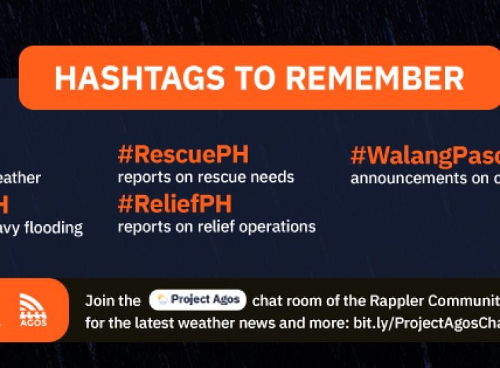 Here are hashtags to remember for #OfelPH. Stay alert and safe!