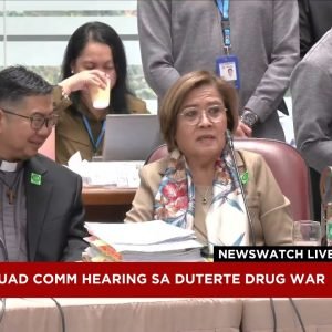 House Quad Comm hearing sa Duterte drug war