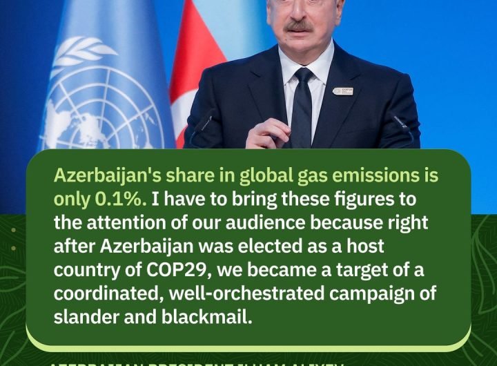 In his opening speech in Baku, Azerbaijan President Ilham Aliyev addresses critics who he said were advocating for a COP29 boycott. #COP29 #COP29Azerb