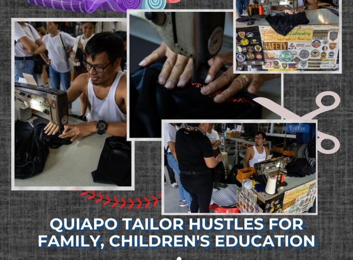 In the heart of noisy and always busy Quiapo lies a sewing and embroidery stall run by Edmund Gesultura. For the past 16 years, Gesultura, now 42, has