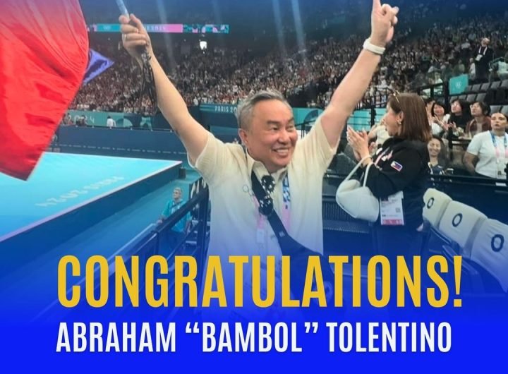 JUST IN: Abraham “Bambol” Tolentino gets a fresh four-year term as Philippine Olympic Committee president after beating Chito Loyzaga in the POC elect