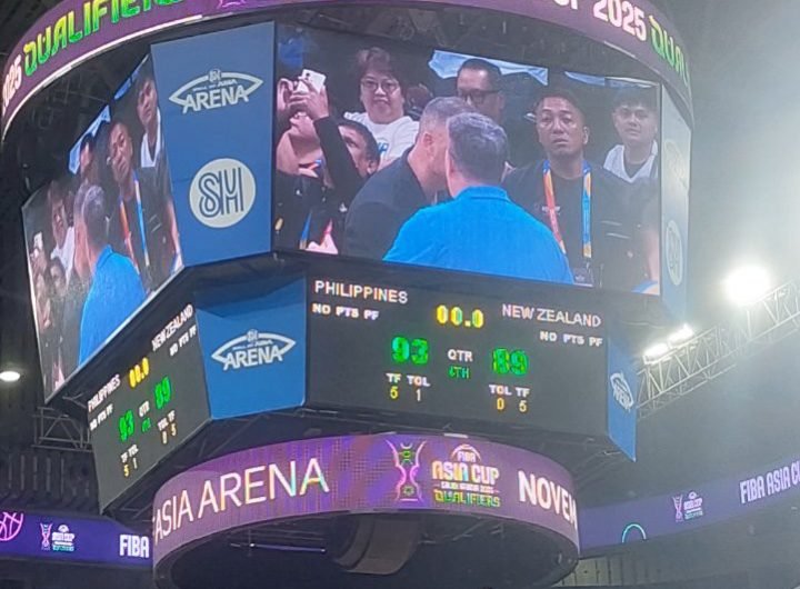 JUST IN: Gilas Pilipinas beats New Zealand, 93-89, in the second round of the FIBA Asia Cup Qualifiers at the Mall of Asia Arena on Thursday evening.