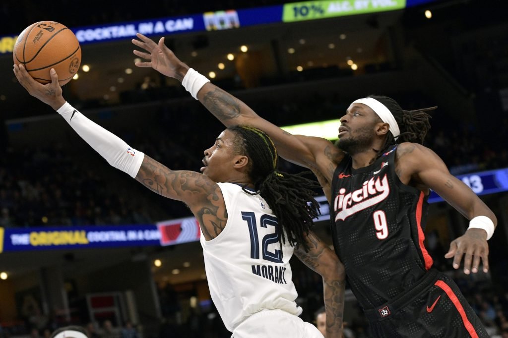 Ja Morant Grizzlies beat Trail Blazers NBA