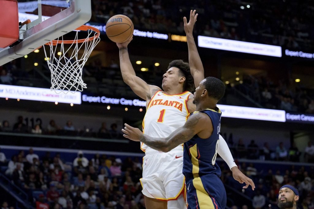 Jalen Johnson Atlanta Hawks beat Pelicans NBA