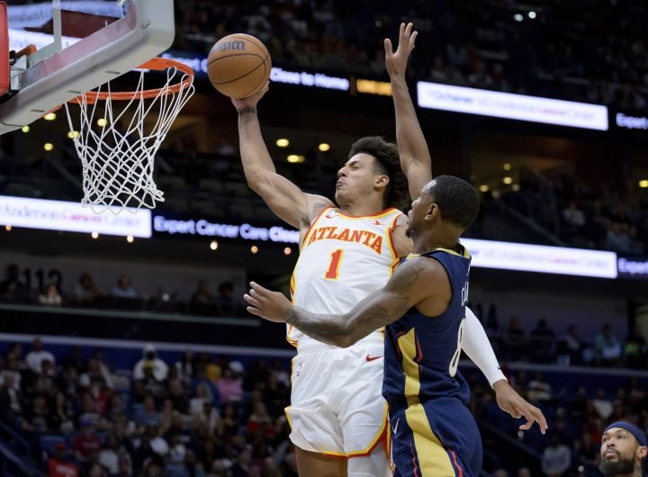 Jalen Johnson Atlanta Hawks beat Pelicans NBA