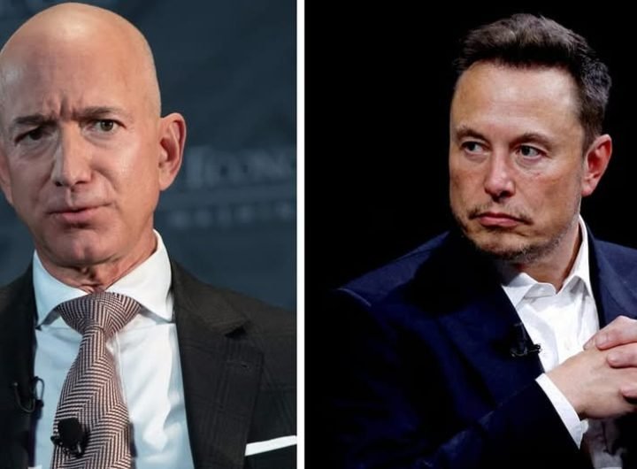 Jeff Bezos and Elon Musk take their rivalry to the next level as Bezos denies Musk's claim that he advised selling Tesla stock ahead of the election.