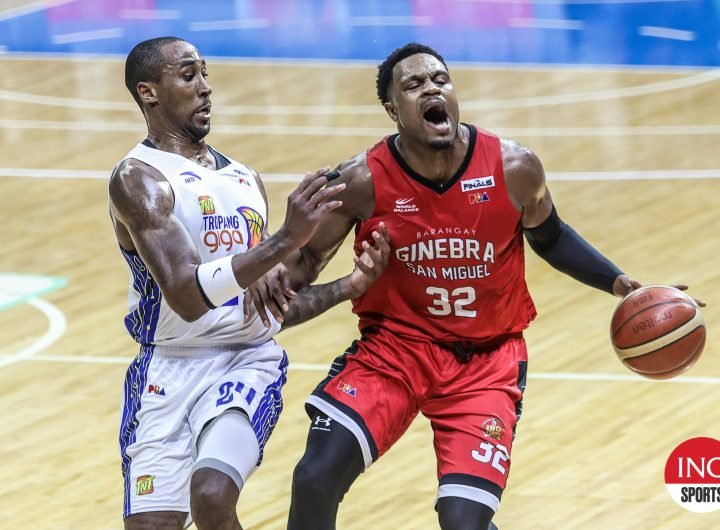 Rondae Hollis Jefferson and Justin Brownlee go at it during the PBA Governors