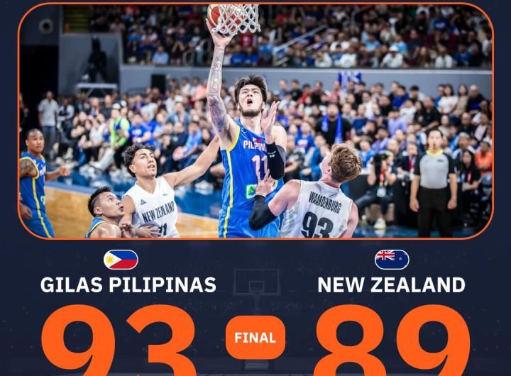 Kai Sotto flirts with a triple-double as Gilas Pilipinas beats New Zealand for the first time, 93-89, to stay undefeated in the FIBA Asia Cup Qualifie