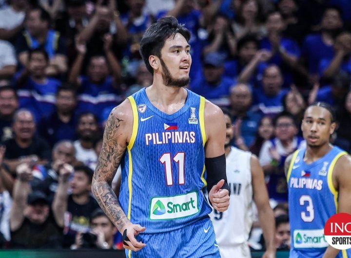 Gilas Pilipinas' Kai Sotto during a game against New Zealand in the Fiba Asia Cup 2025 qualifiers.