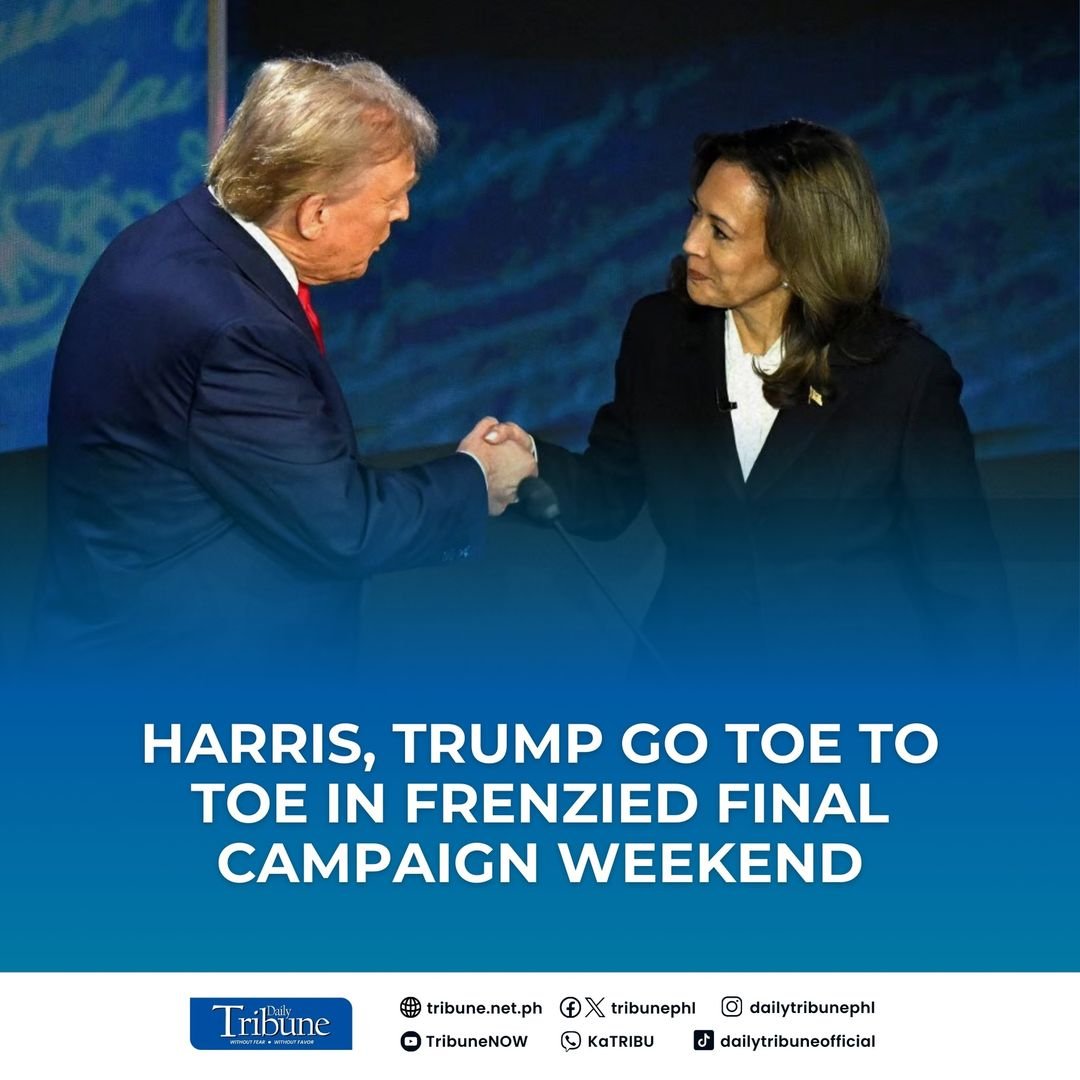 Kamala Harris and Donald Trump enter the final weekend of the most tense US presidential campaign of modern times with a flurry of swing-state r*llies