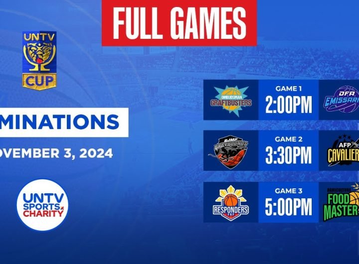 LIVE FULL GAMES: UNTV Cup Season 11 Eliminations at Paco Arena, Manila | November 03, 2024