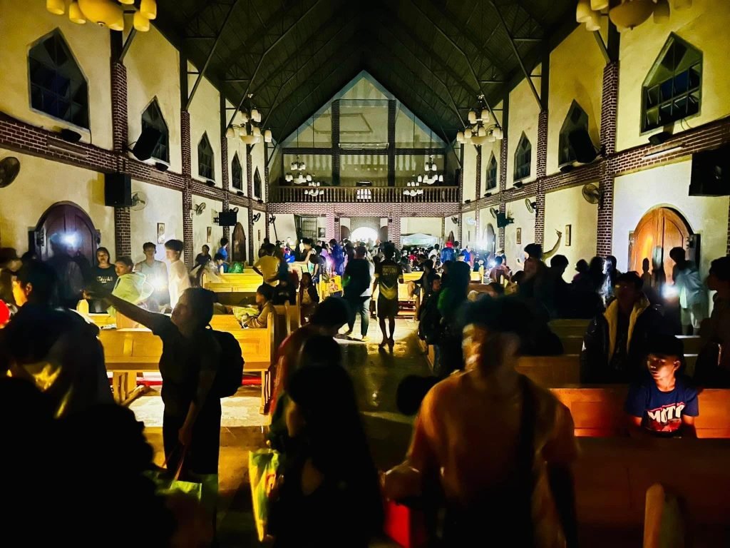 LOOK: Local churches in Cagayan temporarily open their doors to those seeking shelter amid the onslaught of Typhoon #MarcePH. (Photos from Cagayan PIO