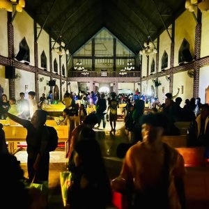 LOOK: Local churches in Cagayan temporarily open their doors to those seeking shelter amid the onslaught of Typhoon #MarcePH. (Photos from Cagayan PIO