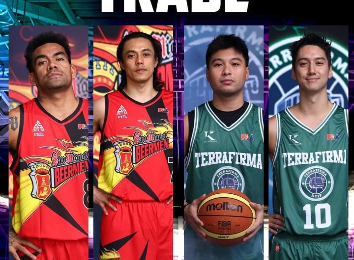 LOOK: San Miguel Beer has traded Vic Manuel and Terrence Romeo to Terrafirma in exchange for Juami Tiongson and Andreas Cahilig. | via Ivan Suing, ima