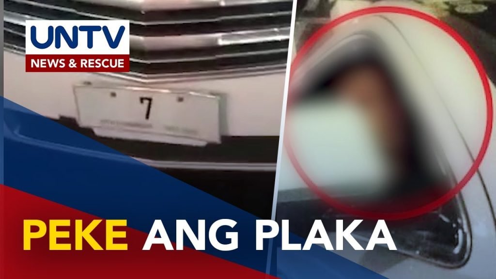 LTO, kinumpirmang peke ang protocol plate No. 7 ng SUV na iligal na dumaan sa Busway