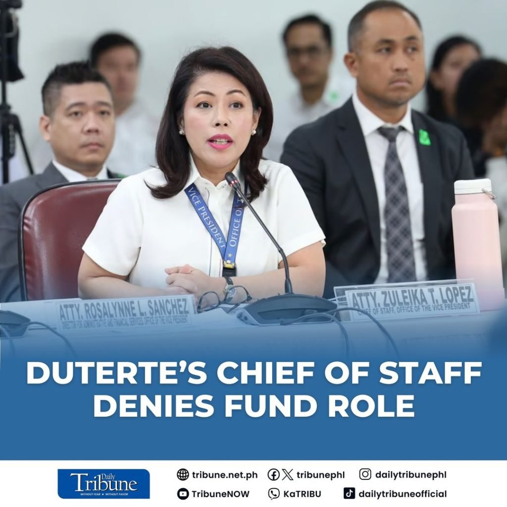 Lawyer Zuleika Lopez, Vice President Sara Duterte’s long-time aide and current chief of staff, has drawn the ire of a House panel for consistently den